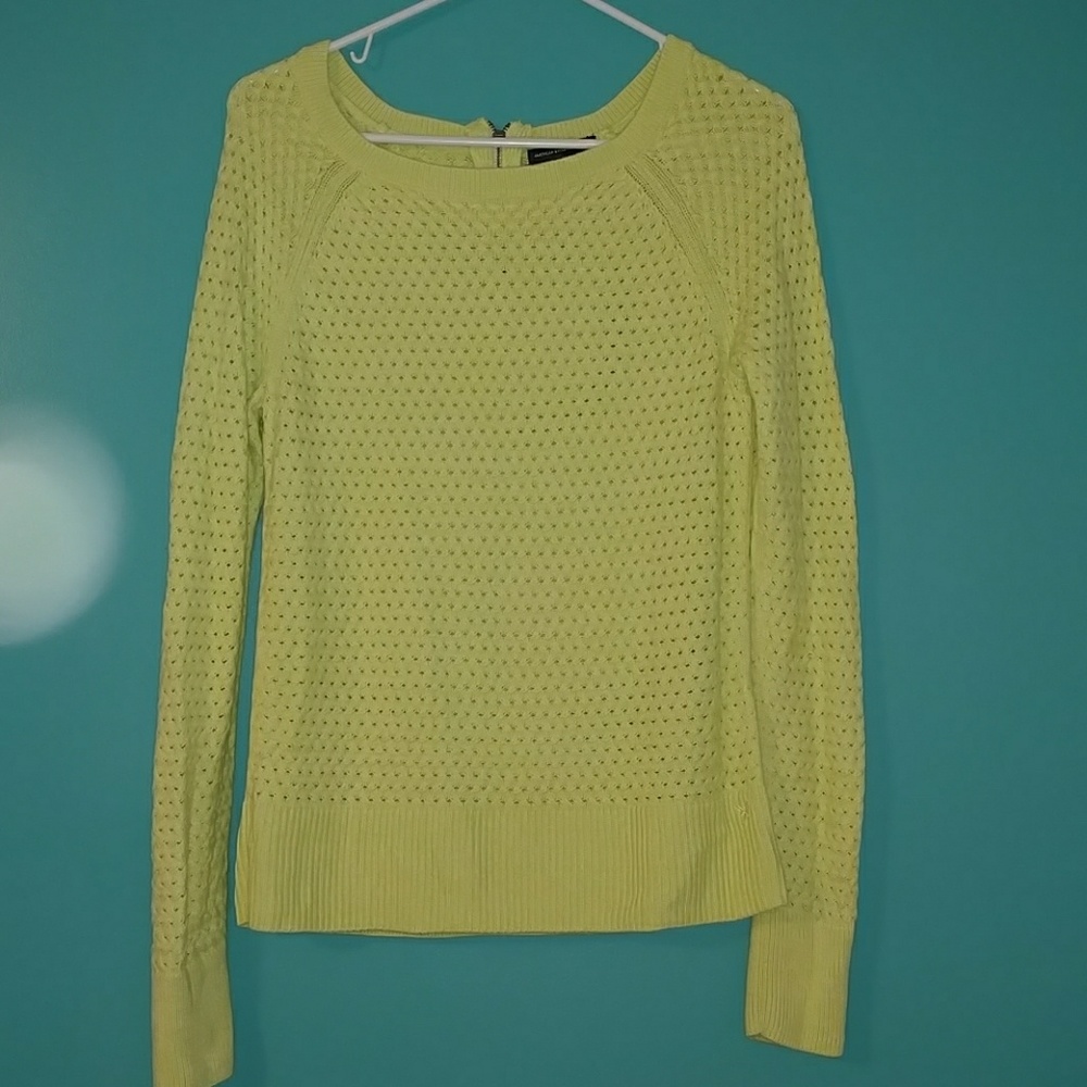 Lime green sweater